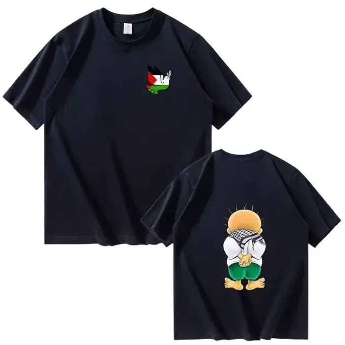 Handala-T-shirt à manches courtes en coton pour hommes et femmes, T-shirt décontracté, Cool, Harajuk