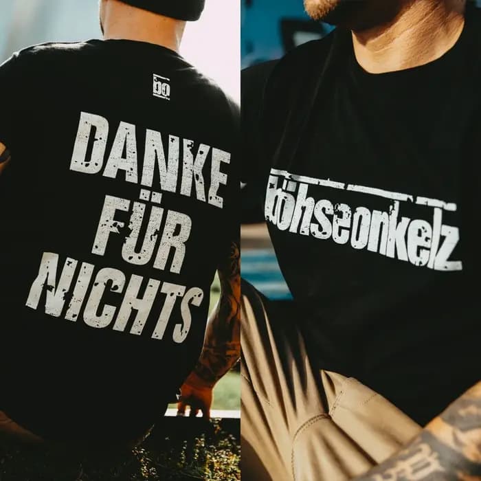 T-shirt en coton avec image de groupe musical Böse Menschen Böhse Onkelz
