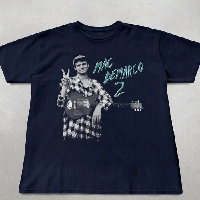 Mac DeMarco Peace Sign Album 2 Merch Vintage 2026 T-shirt d'été 100% coton unisexe pour hommes et femmes