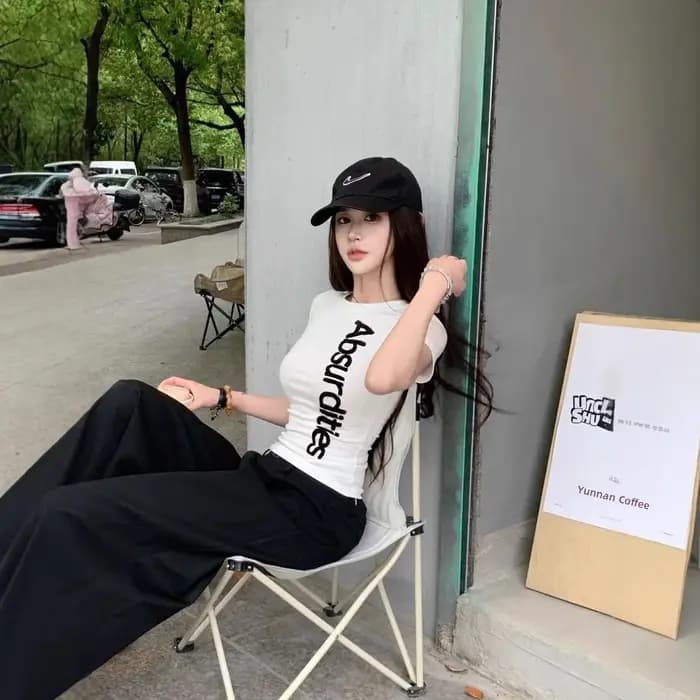 T-shirt d'été pour femme à manches courtes