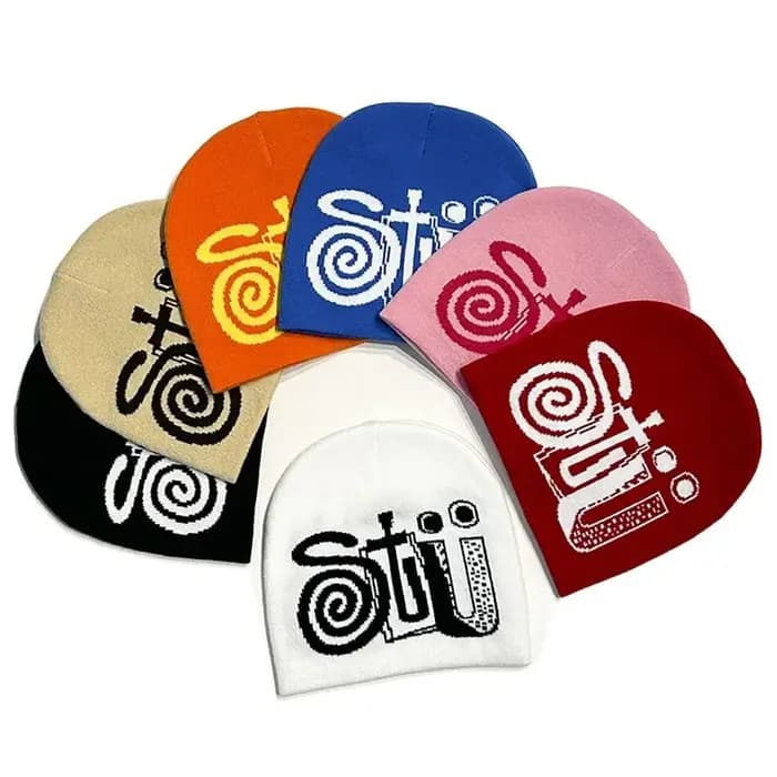 Chapeau de montagne, bonnet en tricot avec impression de lettres