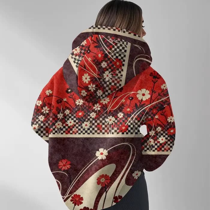 Vintage confortable Sweat à capuche surdimensionné pour femmes