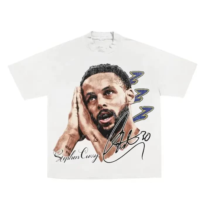 T-shirt en coton à motif Superstar du basket-ball Curry