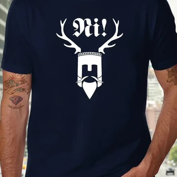 Hommes Monty Python saint Graal graphique T-Shirt blanc décontracté à manches courtes col rond