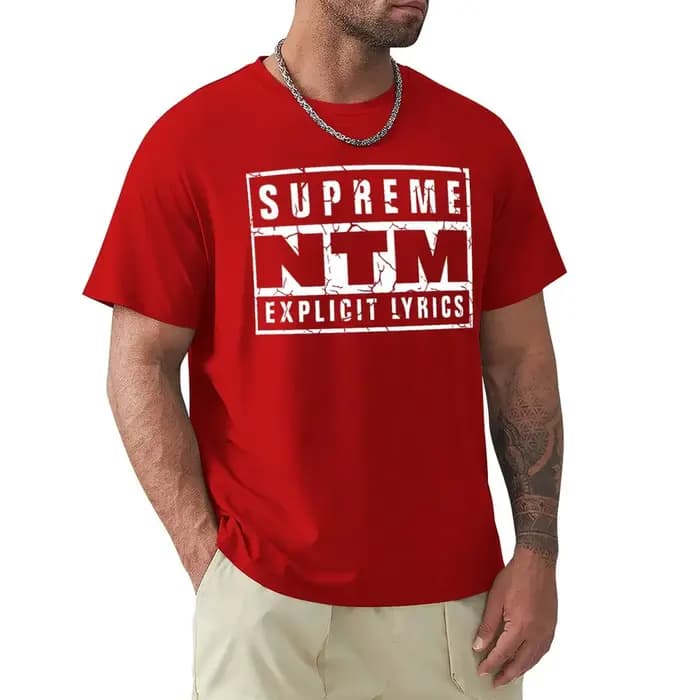Nouveau modèle été 2026 NTM – T-shirt imprimé col rond pour homme