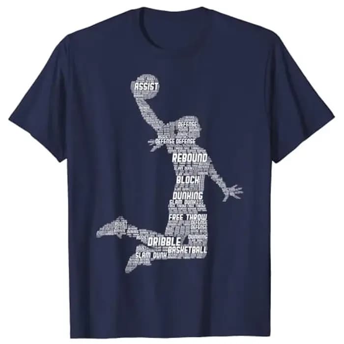 T-shirt graphique de basket-ball pour filles et femmes