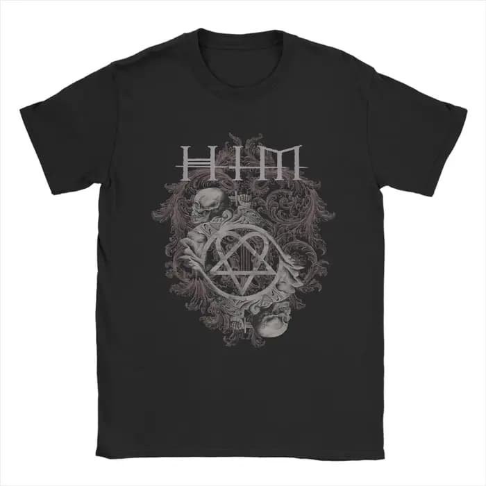Harajuku T-Shirt Ville Valo Arch Him bande coton T-Shirts mode