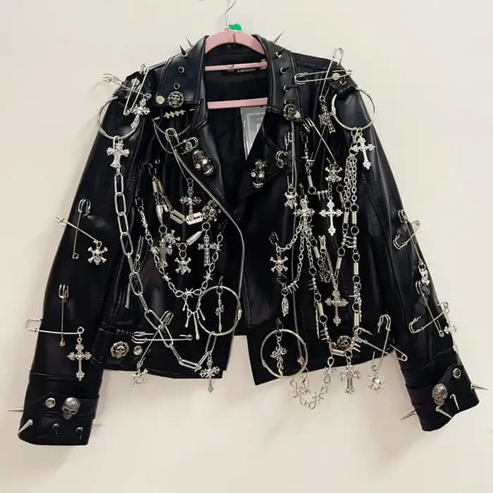 Veste gothique punk vintage