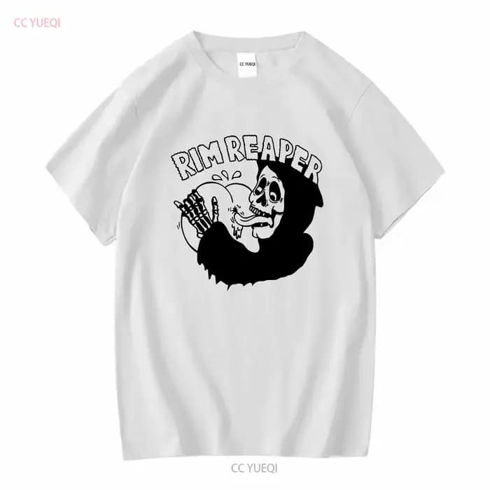RIM REAPER T SHIRT moto hors-la-loi motard vintage lavé streetwear vêtements de créateurs mode éléga