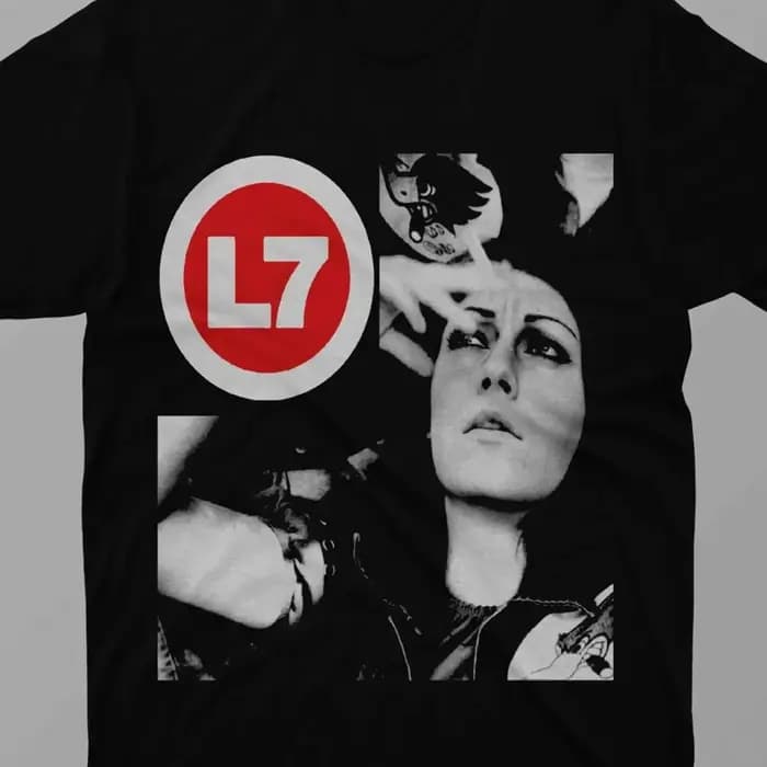 T-shirt L7 Band à manches courtes unisexe toutes tailles XA666 vintage lavé respirant streetwear