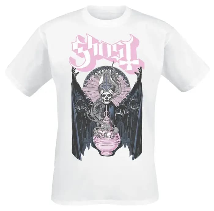 T-shirt Ghost 2026 pour Homme et Femme, Vintage, Motif Groupe de Rock Métal, 100% Coton, Haut Street