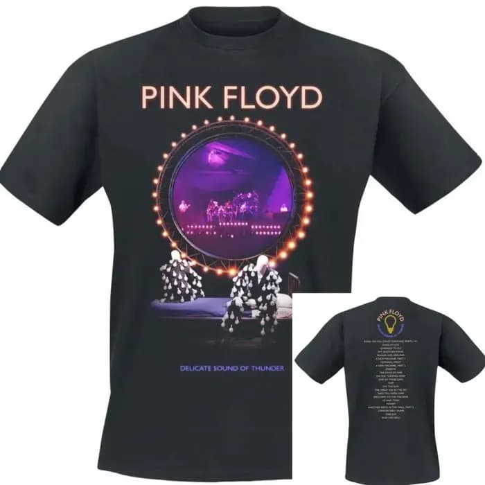 DSOTM 1972 Pink Floyd Band T-Shirt 100% coton