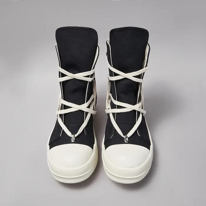 Marque femmes Sneaker décontracté haut à lacets hommes chaussure pentagramme noir luxe concepteur go