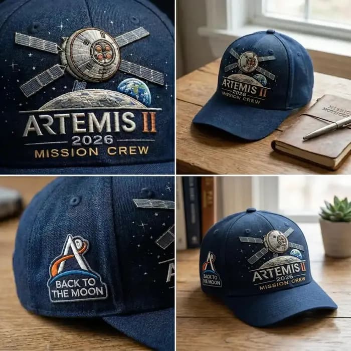 Casquette commémorative de la mission lunaire Artemis II
