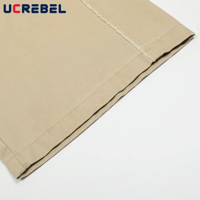 Pantalon Cargo épissé à bords bruts pour hommes