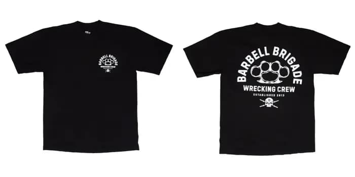 T-shirt unisexe à manches courtes pour hommes, Barbell Brigade, WEentos, SMprédit, ERS, volatilité,
