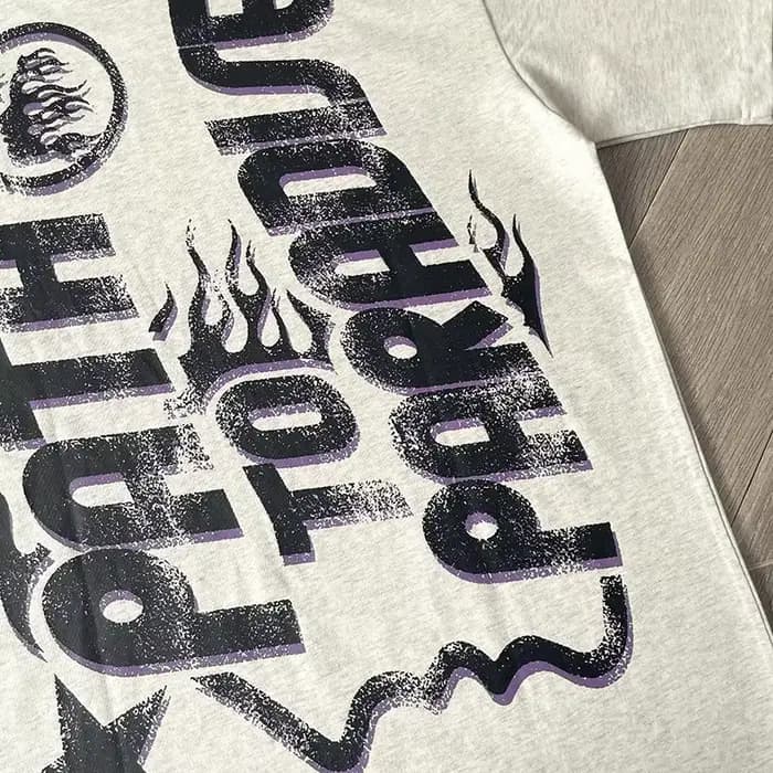 HS Globe Europe et états-unis marque de mode dans le même grand logo T-shirt à manches courtes