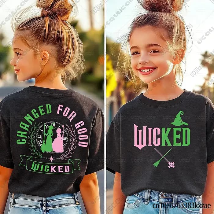 T-shirt en coton imprimé méchant pour enfants