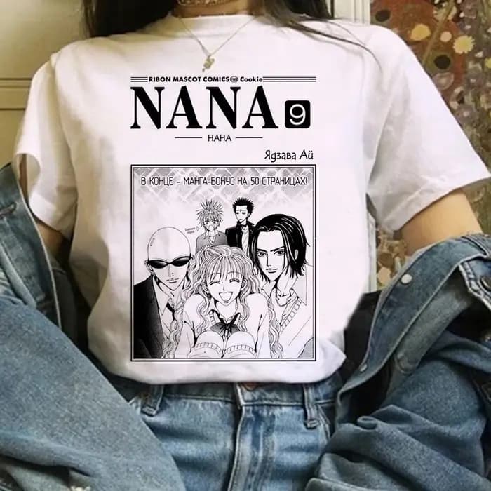 Anime Nana t-shirt pour femmes japonais années 2000 Style Y2k