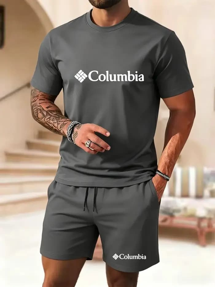 Nouvel ensemble short et t-shirt à manches courtes pour homme