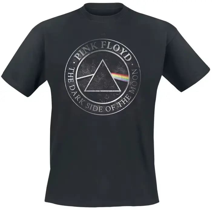 T-Shirt avec Logo Rainbow Pink Floyd Band, 100% coton, graphique, pour hommes et femmes, Streetwear d'été