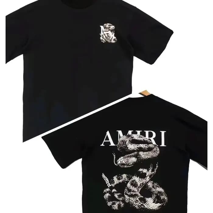 T-shirt ample à motif serpent