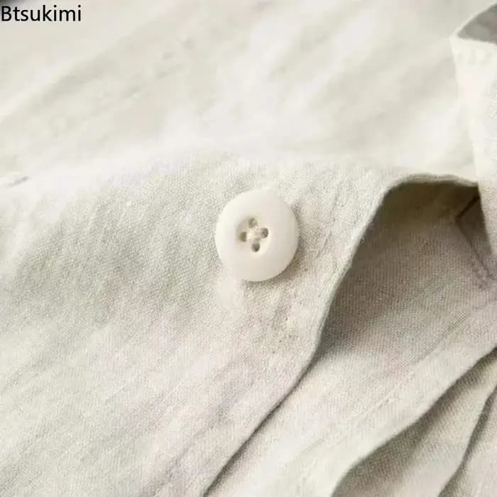 Ensemble décontracté homme printemps-été en coton et lin