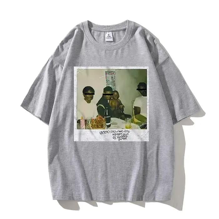 Kendrick Lamar T-Shirt pour hommes haute qualité coton à manches courtes chemise col rond mode imprimé