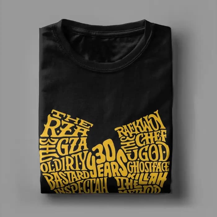 T-shirts du groupe de rap légendaire Wu Tang Clan pour hommes