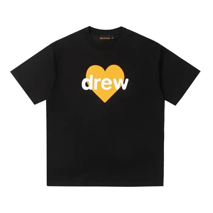 Drew House – T-shirt vintage déchiré pour hommes et femmes, T-shirt ample à manches courtes avec imp