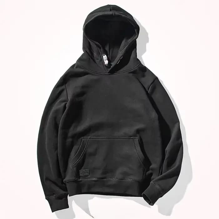 Rappile-Sweat à capuche cercle en laine épaisse pour hommes