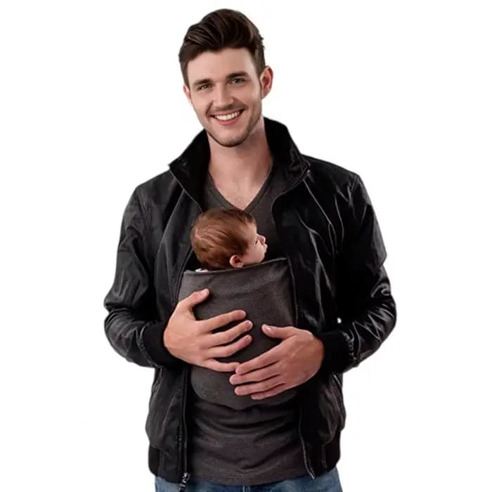 T-shirt de portage pour homme en mélange de coton