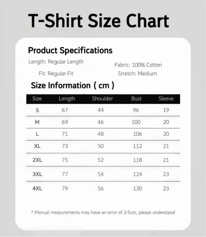 T-shirt unisexe en coton 100% pour hommes et femmes