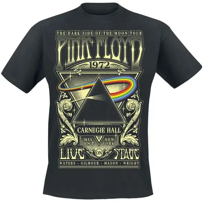 DSOTM 1972 Pink Floyd Band T-Shirt 100% coton T-Shirt graphique pour hommes et femmes, Streetwear d'