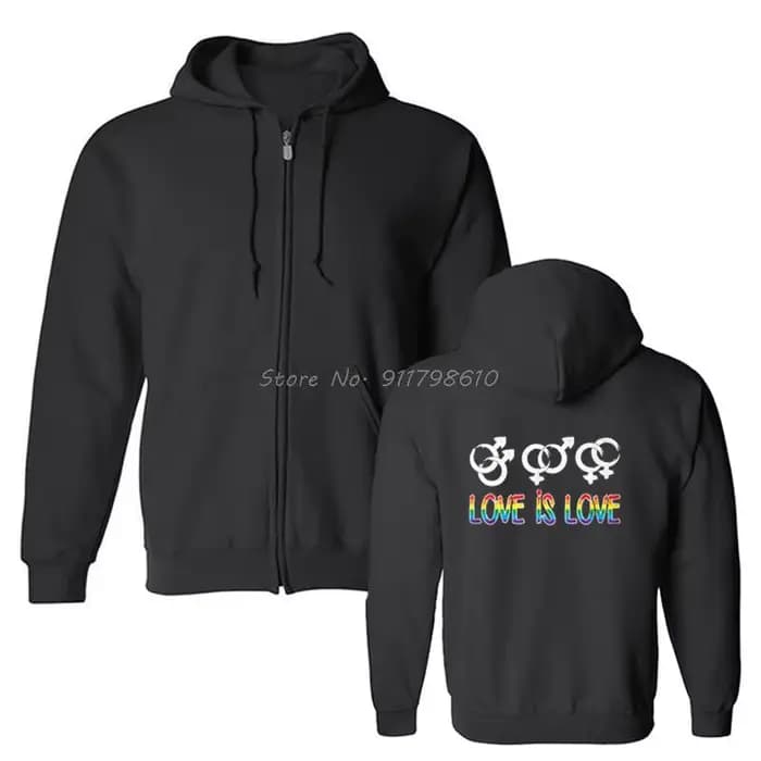 Sweat à capuche Love Is Love pour hommes