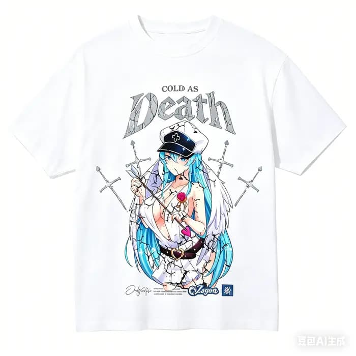 T-shirt en coton A kame ga Kill