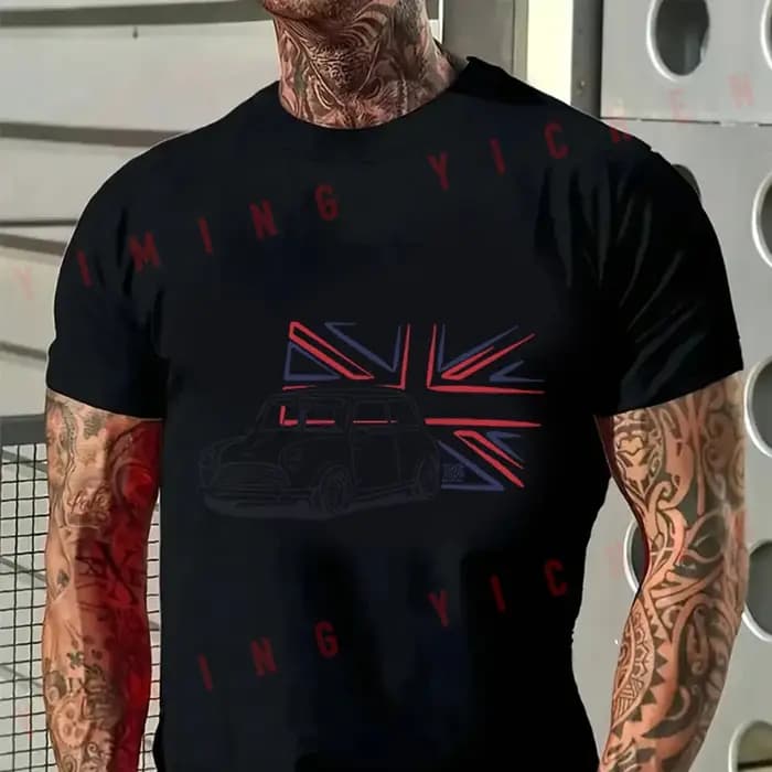 T-shirt Moto en coton amusant de haute qualité pour hommes