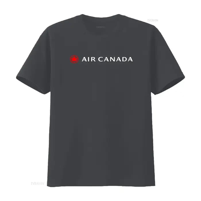 T-shirt avec logo Air Canada Airlines en noir