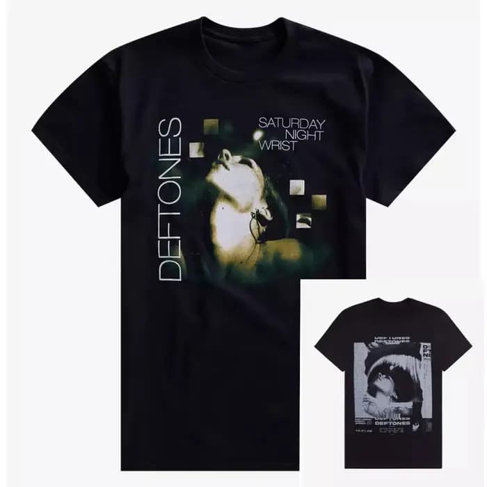 T-Shirt en coton avec image de la bande de musique Private Music Snake Deftones