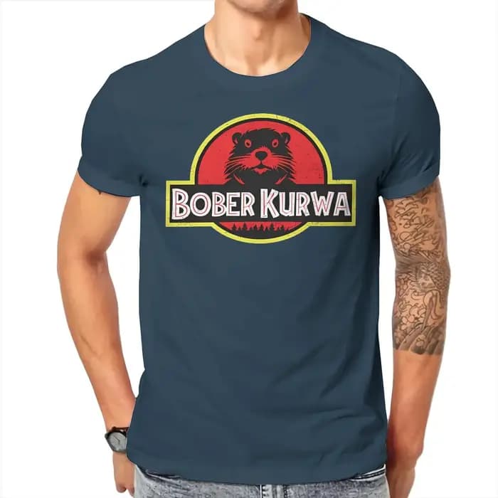 Bober Kurwa t-shirt graphique hommes hauts Vintage été coton Streetwear