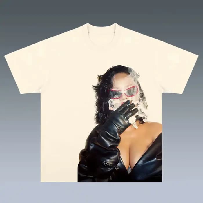 RIHANNA T-shirt graphique surdimensionné Y2k pour hommes et femmes