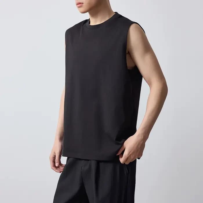 Débardeur Sport Urbain Homme – Nouvelle Collection Été 2026 – Couleur Unie Col Rond