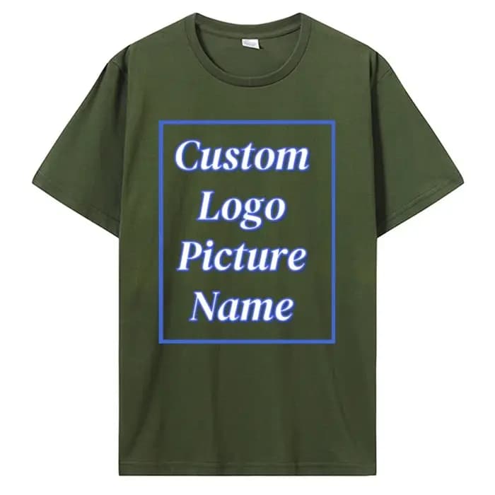 T-Shirt personnalisé faites votre conception Logo texte été impression coton