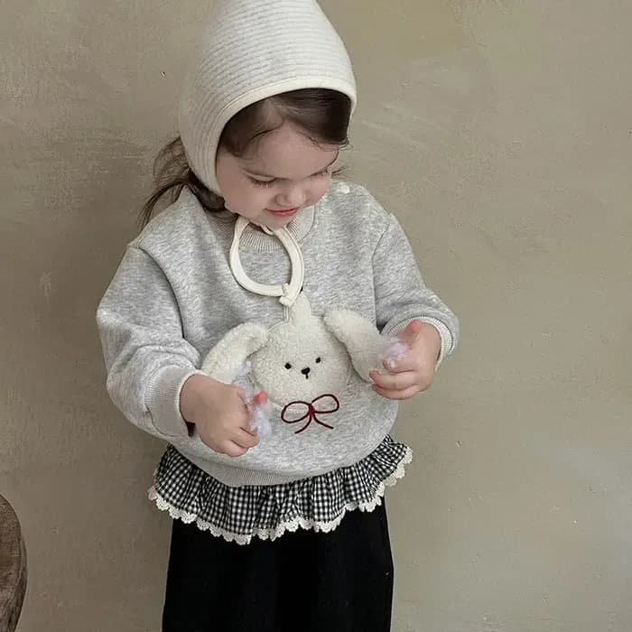 Sweat à capuche décontracté et mignon, motif de chien 3D, dessin animé, pour nourrissons et jeunes e