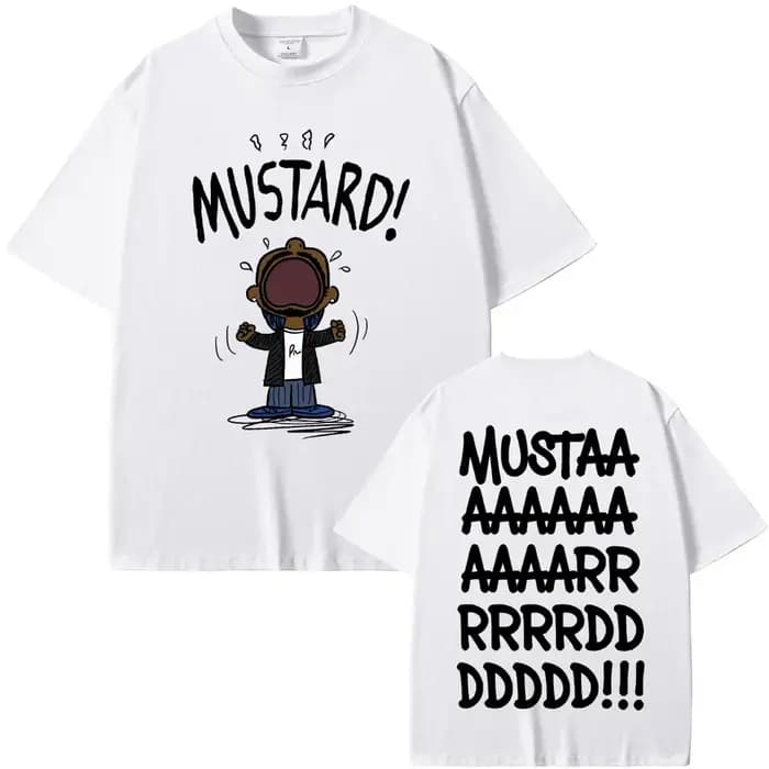 Rappeur Kendrick Lamar pas comme nous moutarde drôle impression T-shirts hommes femmes Hip Hop musique populaire T-shirt