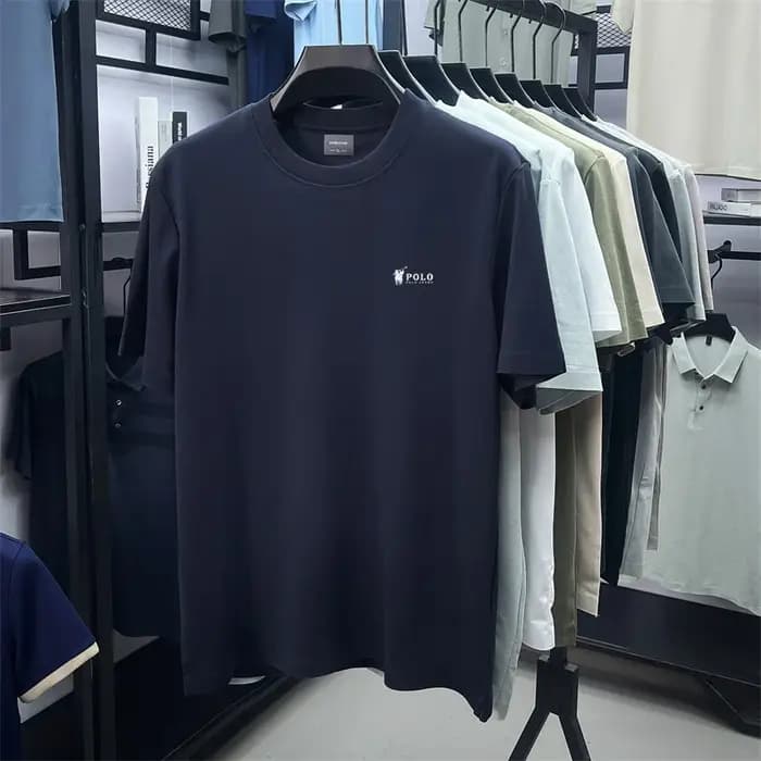 T-shirt à manches courtes et col rond pour hommes