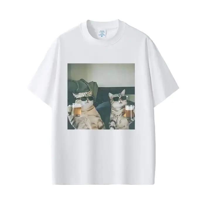 T-shirt à manches courtes en coton pour hommes et femmes
