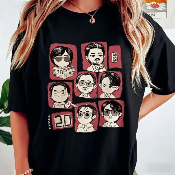 T-shirt BTS Arirang World Tour 2.0 2026 pour Hommes et Femmes, Vêtement d'été 100% Coton, Mode Haute