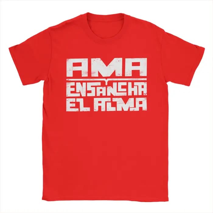 Crazy Ama y ensancha el alma EXTREMODURO T-Shirt pour hommes col rond coton t-shirts à manches courtes