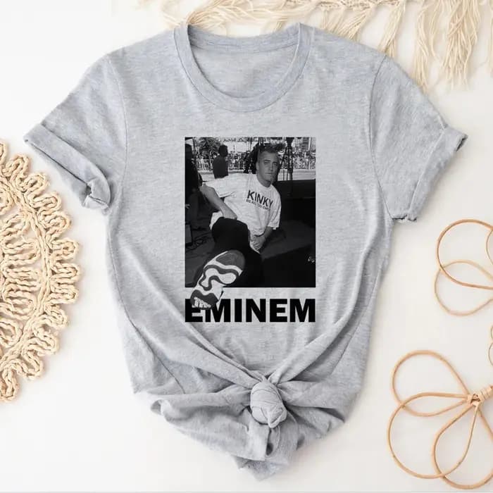 Eminem t shirt femme, anime université hip hop vintage des années 2000 kawaii vêtements classiques pour femmes